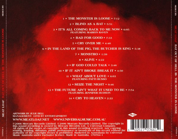 Meat Loaf : Bat Out Of Hell III (The Monster Is Loose) (CD, Album)