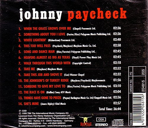 Johnny Paycheck : When The Grass Grows Over Me (CD, Album, Comp)