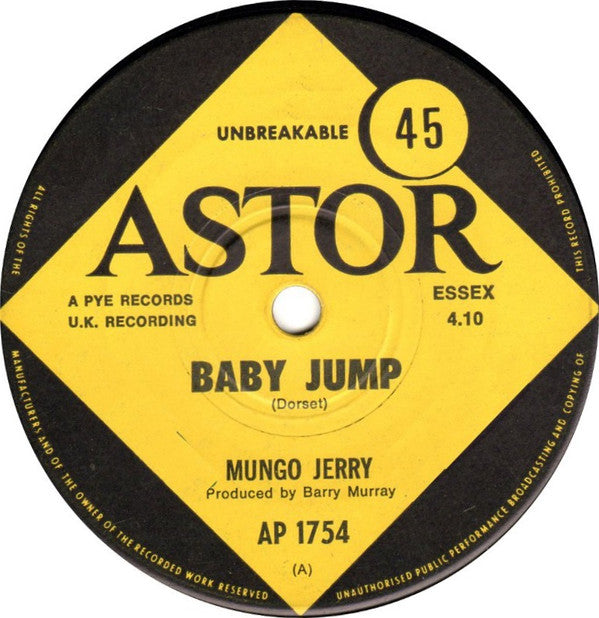 Mungo Jerry : Baby Jump (7", Single)