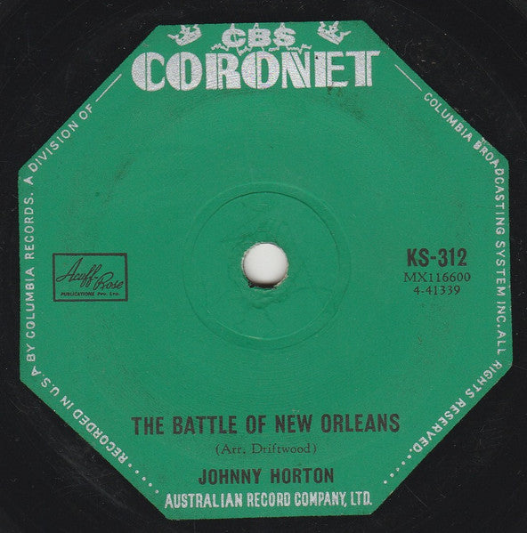Johnny Horton : The Battle Of New Orleans / All For The Love Of A Girl (7", Single)