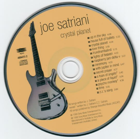 Joe Satriani : Crystal Planet (CD, Album)