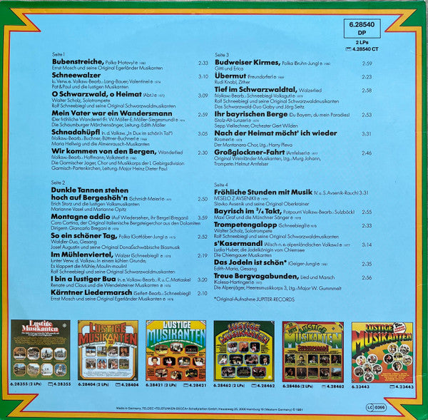 Various : 25x Lustige Musikanten - Die Grosse Jubiläumsparade (2xLP, Comp)