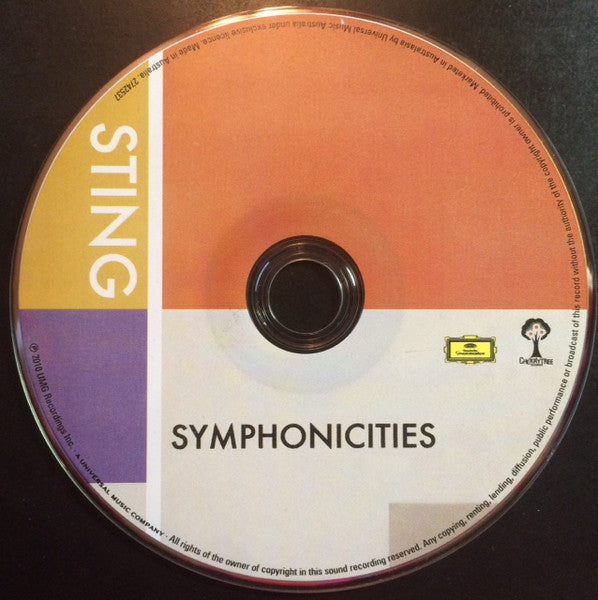 Sting : Symphonicities (CD, Album)