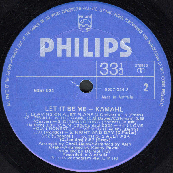 Kamahl : Let It Be Me (LP, Album)