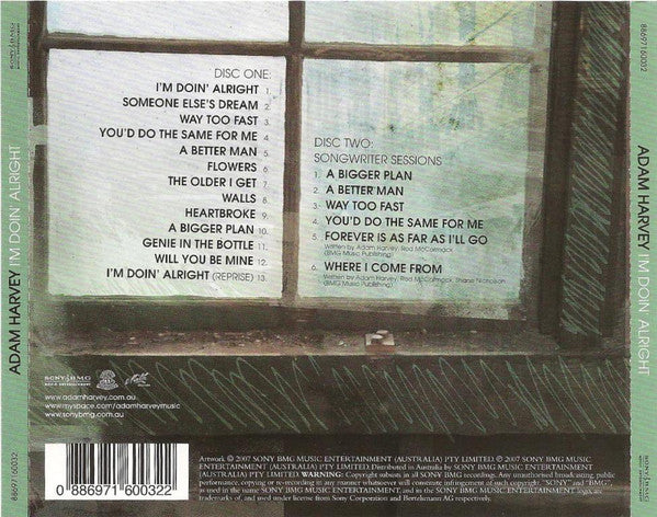 Adam Harvey : I'm Doin' Alright (2xCD, Album)