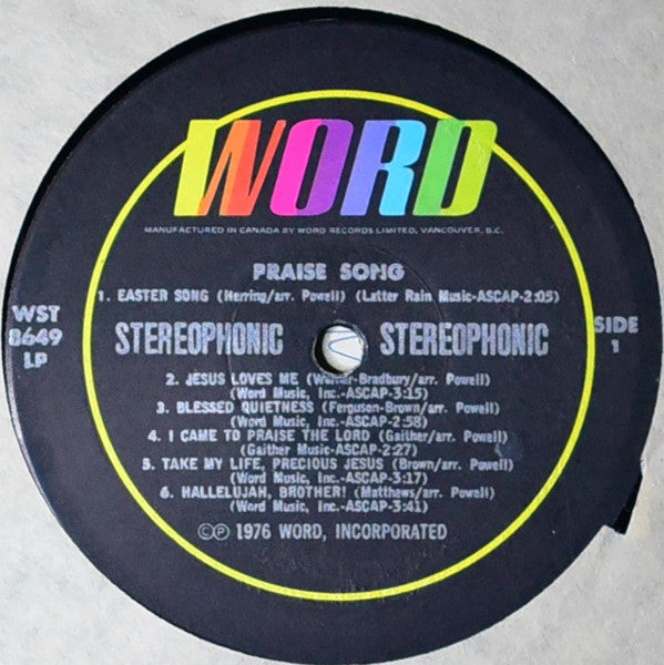 Rick Powell : Praise Song (LP, Album)