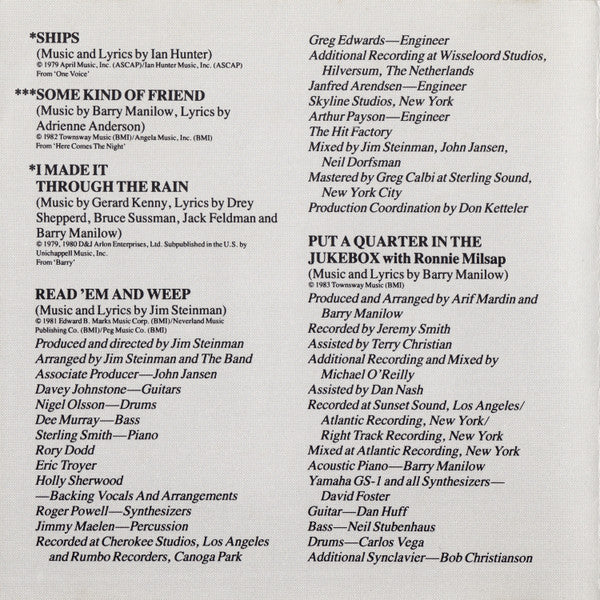 Barry Manilow : Greatest Hits Vol. II (CD, Comp, RE)