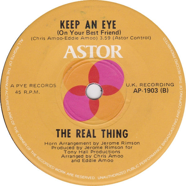 The Real Thing : You To Me Are Everything (7", Single)