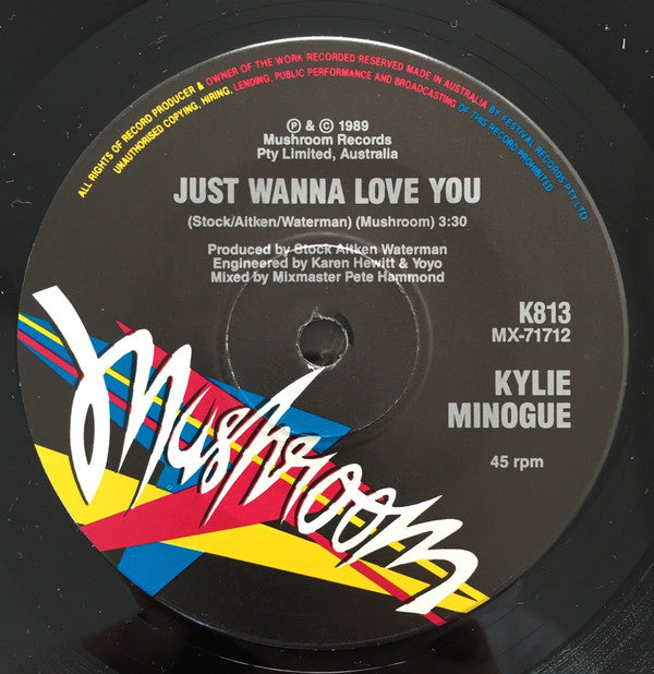 Kylie* : Hand On Your Heart (7", Single, Ltd, Pos)