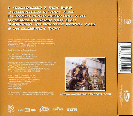 Warp Brothers : Blast The Speakers (CD, Maxi)
