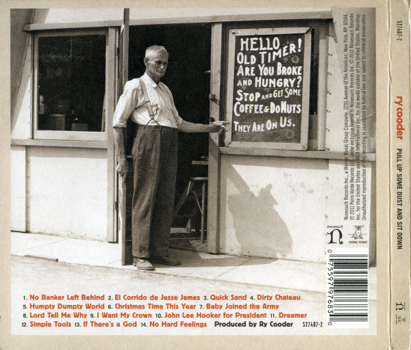 Ry Cooder : Pull Up Some Dust And Sit Down (CD, Album)