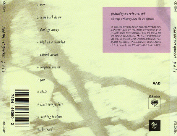 Toad The Wet Sprocket : Pale (CD, Album)