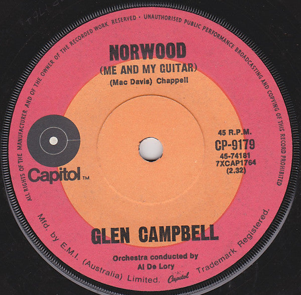 Glen Campbell : Everything A Man Could Ever Need (7", Single)