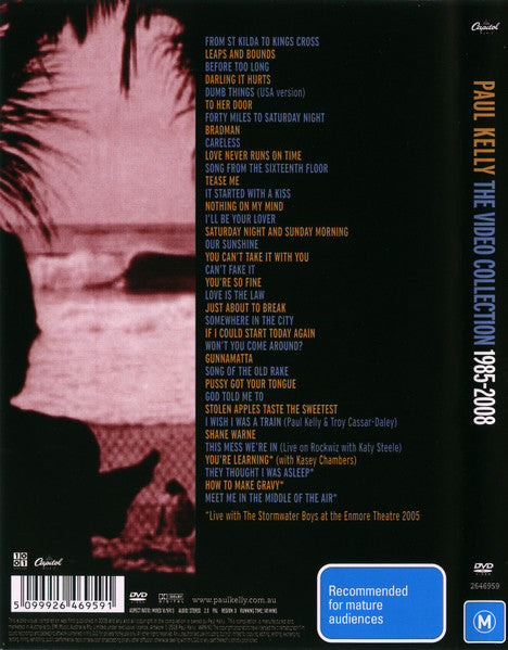Paul Kelly (2) : The Video Collection 1985-2008 (DVD, Comp, PAL)