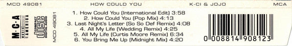 K-Ci & JoJo : How Could You (CD, Single)