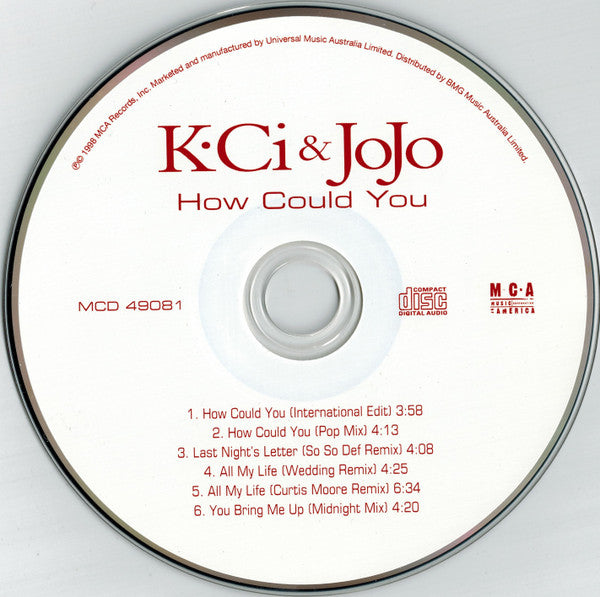 K-Ci & JoJo : How Could You (CD, Single)