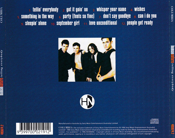 Human Nature : Telling Everybody (CD, Album)
