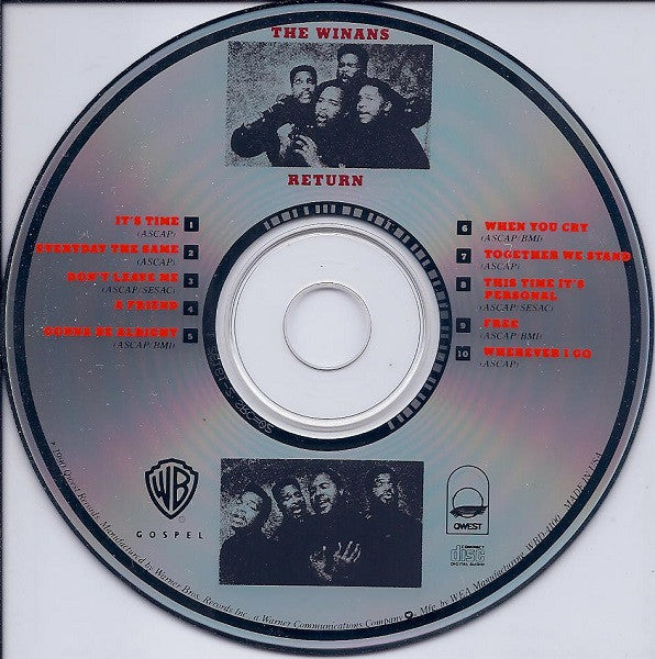The Winans : Return (CD, Album, SRC)