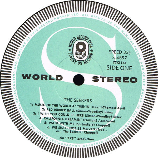 The Seekers : The Seekers (LP, Comp, Club)