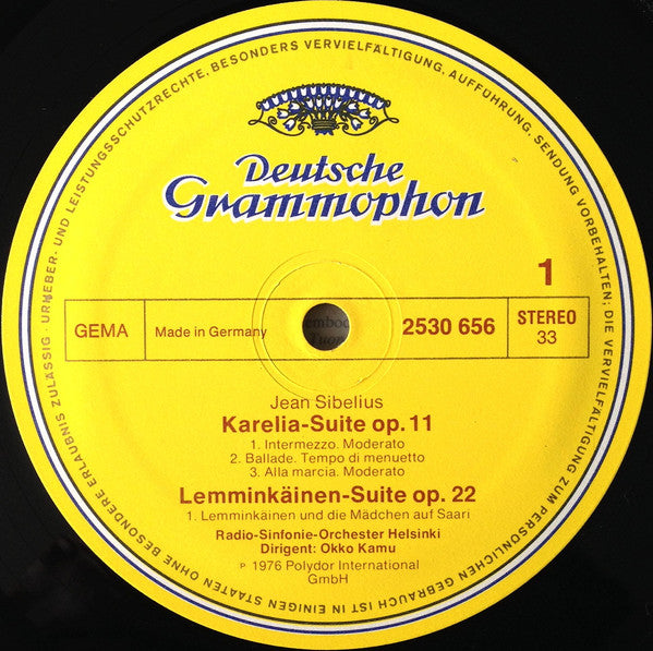 Jean Sibelius, Radio Symphony Orchestra Helsinki*, Okko Kamu : Lemminkäinen Suite • Karelia Suite (LP)