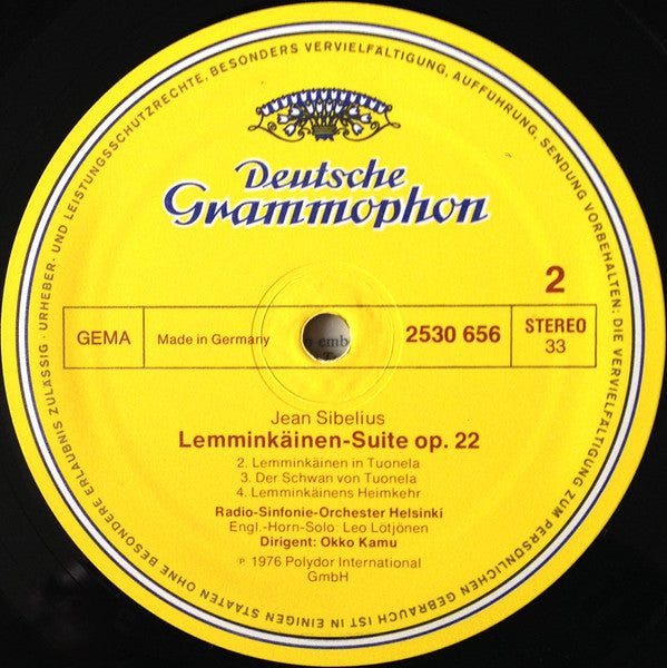 Jean Sibelius, Radio Symphony Orchestra Helsinki*, Okko Kamu : Lemminkäinen Suite • Karelia Suite (LP)