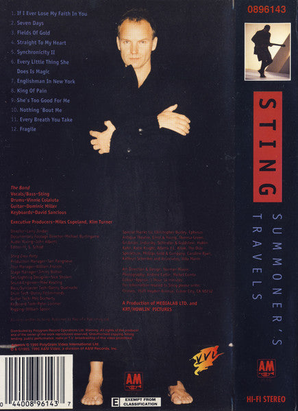 Sting : Summoner's Travels (VHS, PAL)