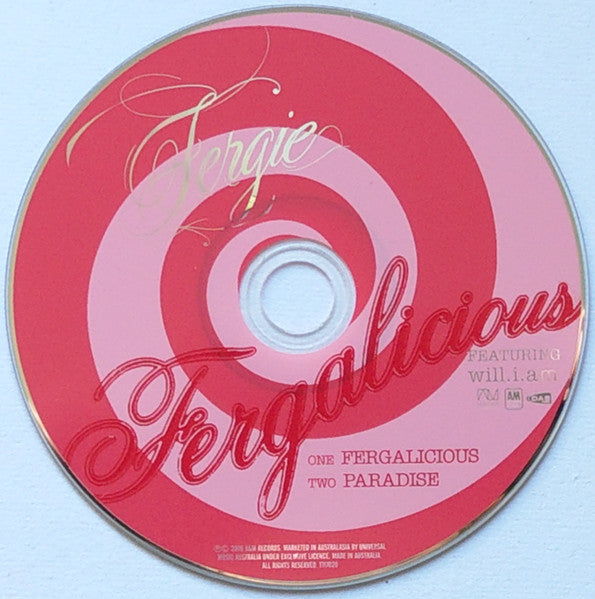 Fergie (2) Featuring Will I Am : Fergalicious (CD, Single)