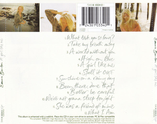 Emma Bunton : A Girl Like Me (CD, Album, Enh)