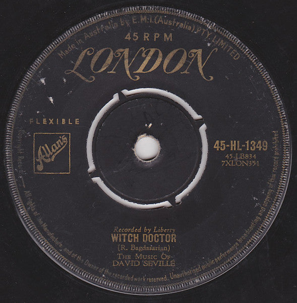 David Seville : Witch Doctor (7")