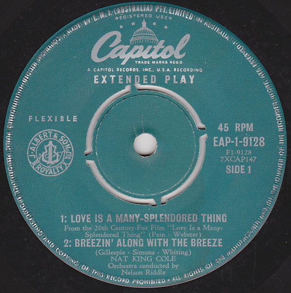 Nat King Cole : Nat 'King' Cole (7", EP)