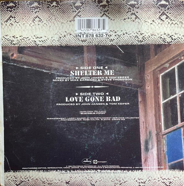 Cinderella (3) : Shelter Me (7", Single)