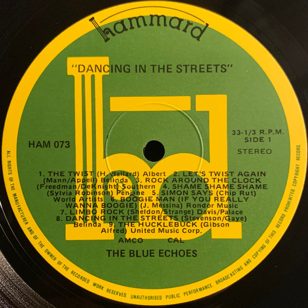 The Blue Echoes (3) : Dancing In The Streets (LP, Album, RE)
