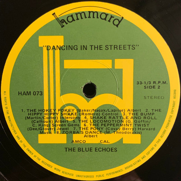 The Blue Echoes (3) : Dancing In The Streets (LP, Album, RE)