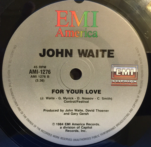 John Waite : Missing You (7", Single)