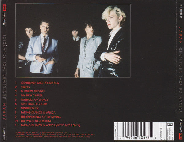 Japan : Gentlemen Take Polaroids (CD, Album, RE, RM, RP, Tak)