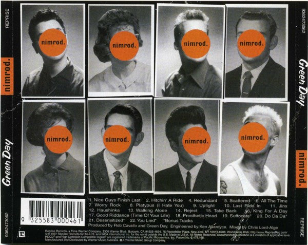 Green Day : Nimrod. (CD, Album, M/Print, RE)