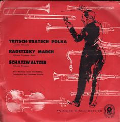 Aarhus Civic Orchestra* Conducted By Thomas Jensen : Tritsch-Tratsch Polka / Radetzsky March / Schatzwaltzer (7", EP, Mono, Club)