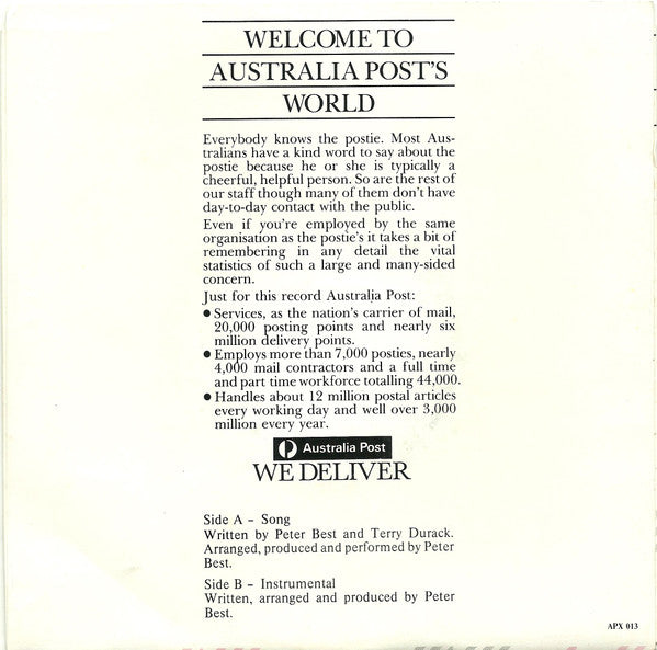 Peter Best : We Deliver (7")