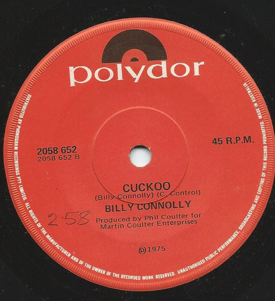Billy Connolly : D.I.V.O.R.C.E / Cuckoo (7", Single)