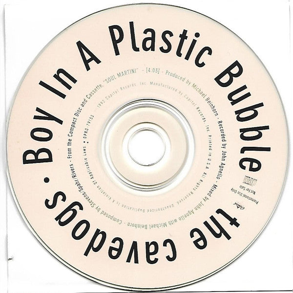 The Cavedogs : Boy In A Plastic Bubble (CD, Single, Promo)