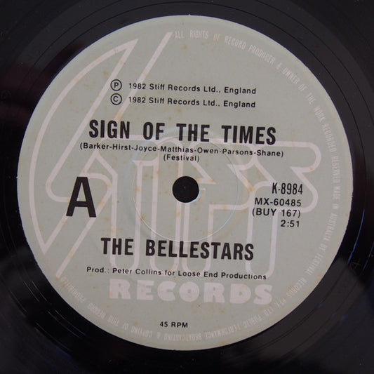 The Bellestars* : Sign Of The Times (7", Single)