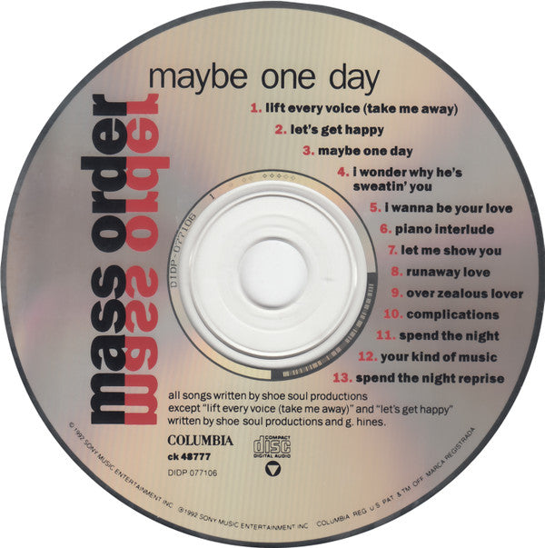 Mass Order : Maybe One Day (CD, Album)