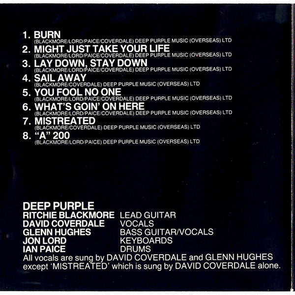 Deep Purple : Burn (CD, Album, RE)
