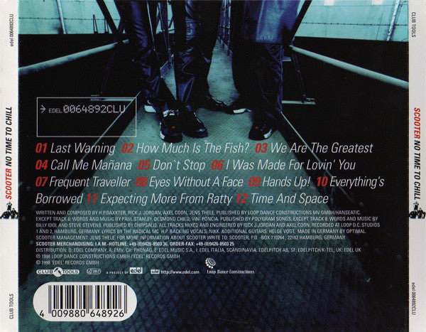 Scooter : No Time To Chill (CD, Album)