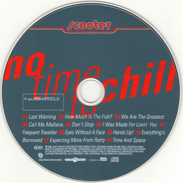 Scooter : No Time To Chill (CD, Album)