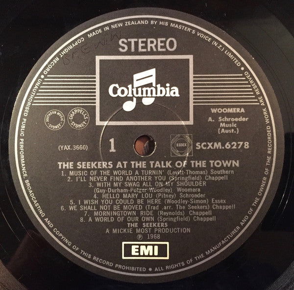 The Seekers : At The Talk Of The Town (LP, Album)