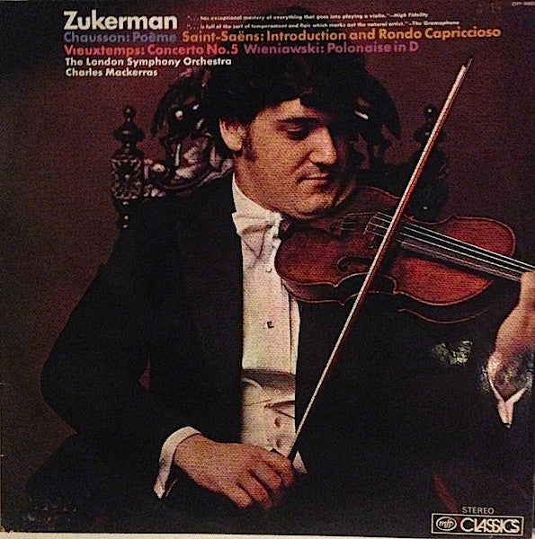 Zukerman*, The London Symphony Orchestra*, Mackerras* : Chausson: Poème Saint-Saëns: Introduction And Rondo Capriccioso, Vieuxtemps: Concerto No.5, Wieniawski: Polonaise In D (LP, Album)