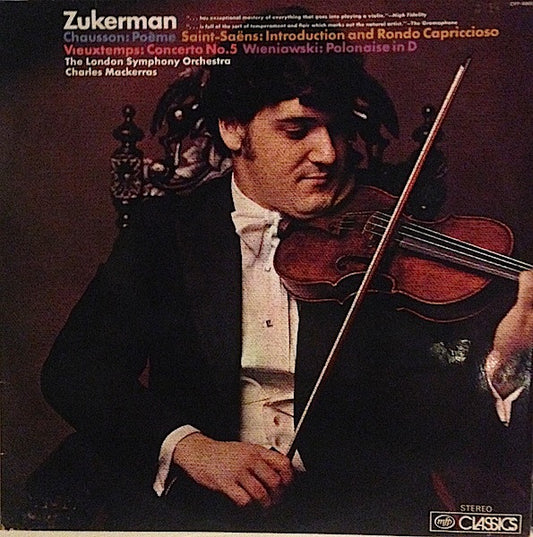 Zukerman*, The London Symphony Orchestra*, Mackerras* : Chausson: Poème Saint-Saëns: Introduction And Rondo Capriccioso, Vieuxtemps: Concerto No.5, Wieniawski: Polonaise In D (LP, Album)