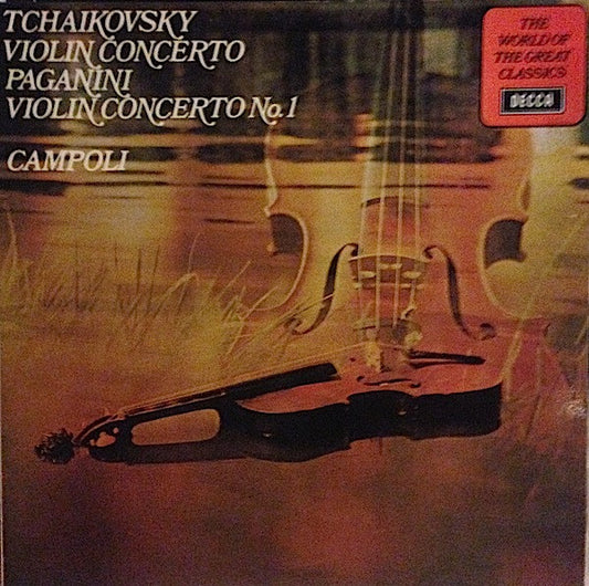 Pyotr Ilyich Tchaikovsky, Niccolò Paganini, Alfredo Campoli : Tchaikovsky Violin Concerto  Paganini Violin Concerto No. 1 (LP, Comp)