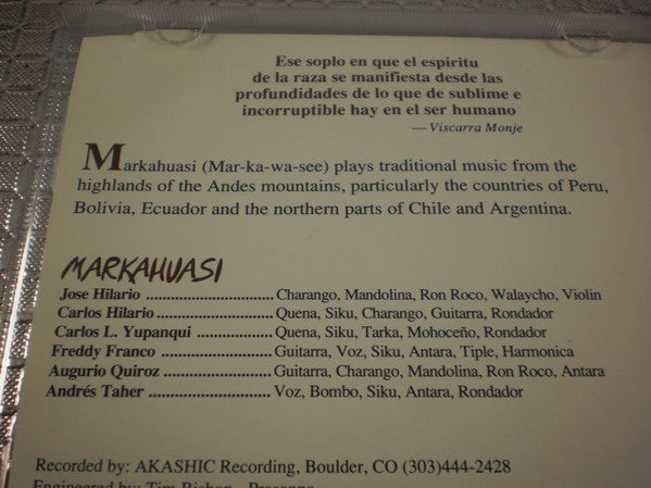 Markahuasi : Music From The Highlands Of South America (Peru, Bolivia, Ecuador) (Volume 3) (CD, Album)